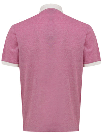 CANALI Polo Canali rosa manica corta da uomo