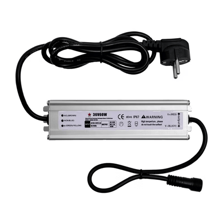 Trasformatore Opzionale con Spina Europea IP44 (CEE7/4), uscita 36V DC per decorazioni