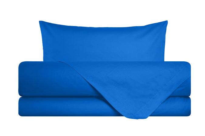 Completo letto lenzuola in 100% cotone made in Italy BLUETTE