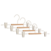 Set 4 gruccia C CLIP in legno e acciaio