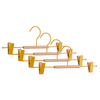 Set 4 gruccia C CLIP in legno e acciaio