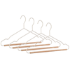 Set 4 gruccia C Barra Pastel in legno e acciaio