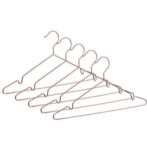 Set 5 Gruccia con barra Ropa in acciaio verniciato