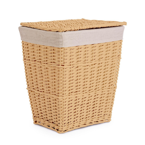 Porta biancheria Alesha svasato vimini e trucioli