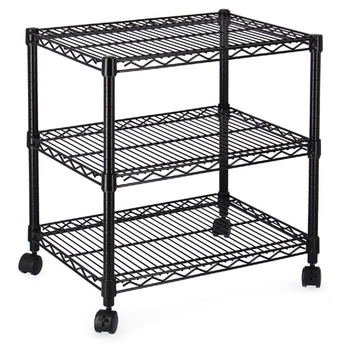 Carrello 3 piani Cromo Lux in acciaio cromato