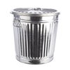 Bidone London metallo zincato in zinco galvanizzato