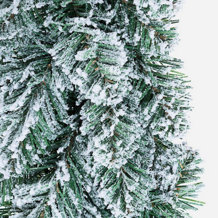 Corona natalizia "Innsbruck" innevata in metallo per decorazioni natalizie