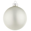 Palline in vetro Bianco Opaco tinta unita per albero di Natale moderno