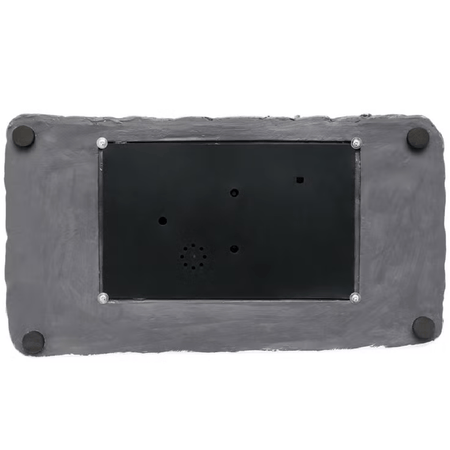 Paesaggio Innevato con personaggi e Albero di Natale rotante, h 18 cm, musiche natalizie