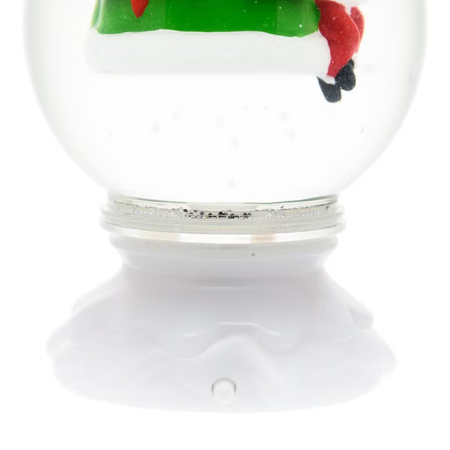 Sfera con Albero e Babbo Natale, led RGB cambiacolore per decorazioni