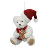 Pendaglio a forma di orsetto natalizio per albero decorazione natalizia da 12 cm