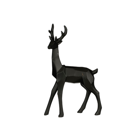 Decorazione cervo nero/oro per il natale