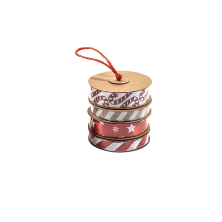 Nastri in tessuto decorativo per confezioni regalo, da 3 metri da appendere