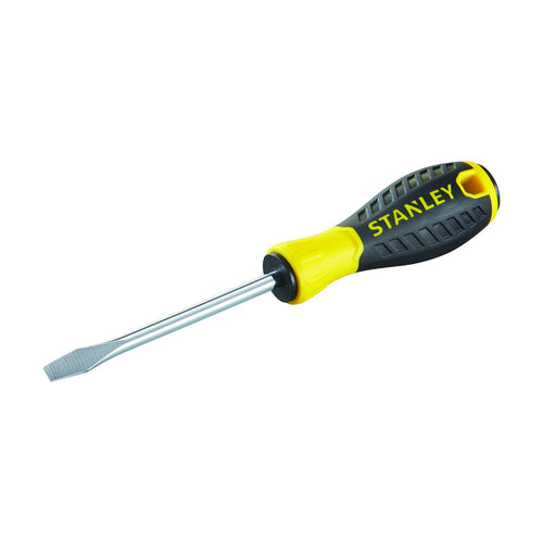 Cacciavite STANLEY a taglio STD ESSENTIAL con manico in TPR impermeabile