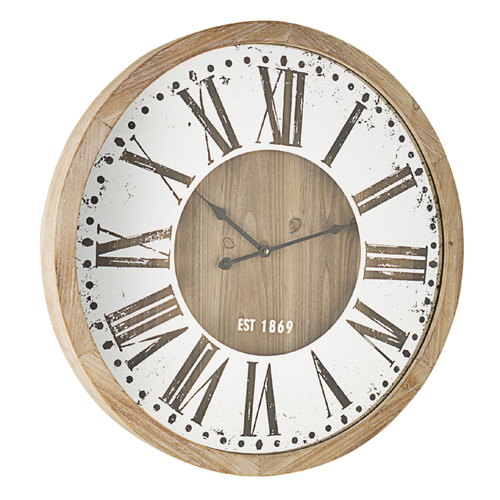 Orologio da parete Ticking in acciaio a batteria Ø60x6.5 cm
