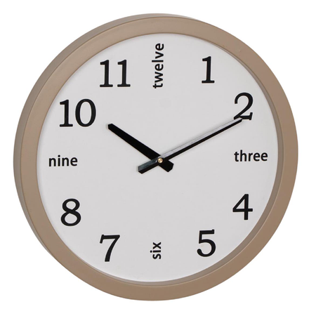 Orologio da parete "Eklin" in metallo a batteria Ø 40x5 cm