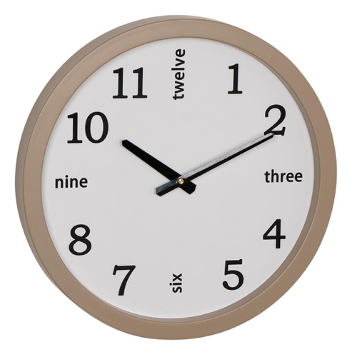 Orologio da parete Eklin in metallo a batteria Ø 40x5 cm