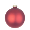 Palline per albero di Natale, sfera vetro rosso lava opaco