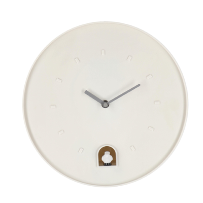 Orologio da parete Damian con cucù in plastica Ø30x8 cm a batteria