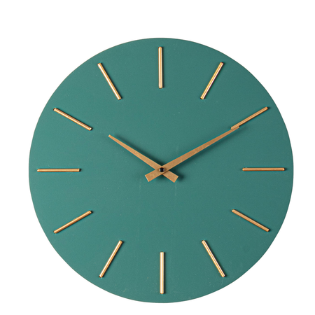 Orologio da parete "Timeline" in acciaio a batteria Ø 40x5 h