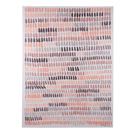 Quadro "Naska" stampa su tela con dettagli dipinti a mano 90 x 120 cm