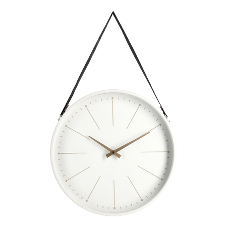 Orologio da parete "Timely" in acciaio a batteria 40x6x66 h cm