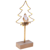 Albero per decorazione di natale con led e babbo h 26 cm