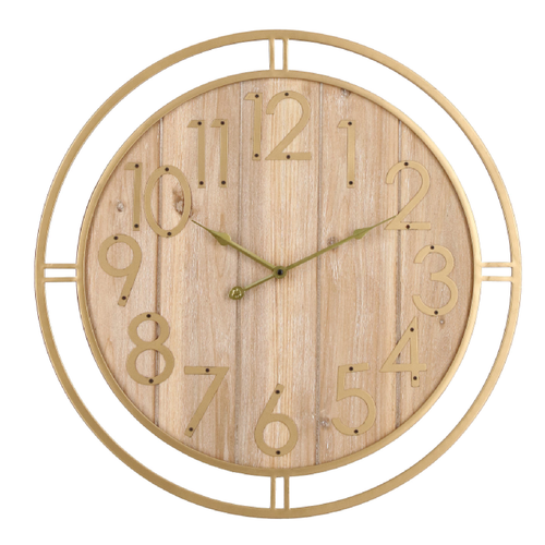 Orologio da parete Ticking in acciaio a batteria Ø60x6.5 cm