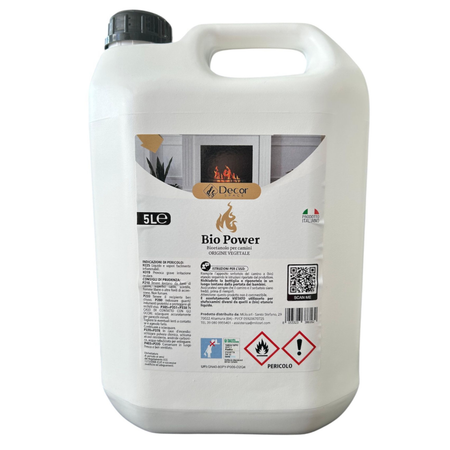 Bioetanolo inodore e antifumo, combustibile Ecologico per biocamino e stufa
