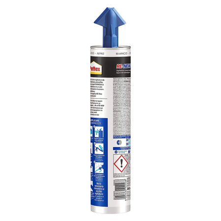 Silicone neutro "3X Protection" con massima resistenza alla muffa 330 ml bianco