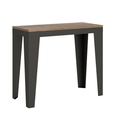 Tavolo consolle "Udine" allungabile in legno per sala da pranzo