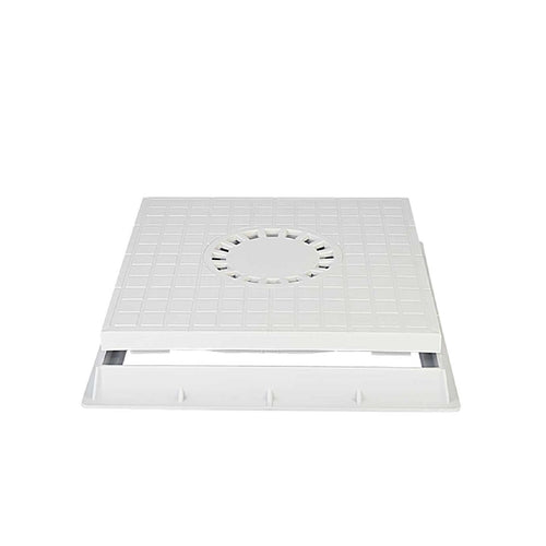 Chiusino in polipropilene con sifone centrale completo di telaio