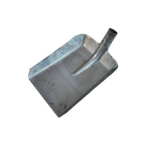 Badile per carbone in acciaio stampato rinforzato con punta quadra