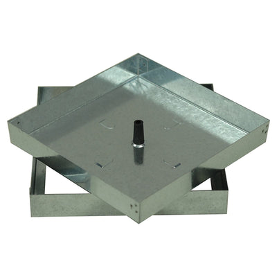 Sigillo chiusino portapavimento zincato completo di telaio