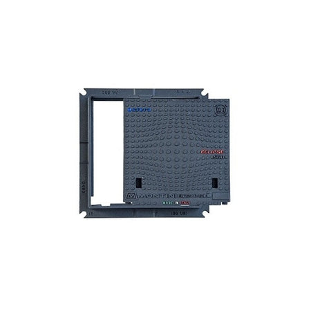 Chiusino botola in ghisa sferoidale "D400" a forma quadra 50 x 50 cm