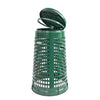 Trespolo verde portasacco con coperchio e capacità di 110 lt
