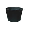 Mastellotto tondo in materiale plastico nero con manici