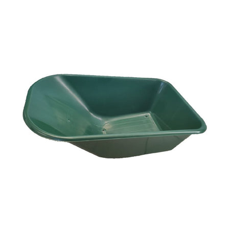 Vasca di ricambio verde per carriola, in PVC, da 100 litri, resistente, 100 x 62 x 34 cm