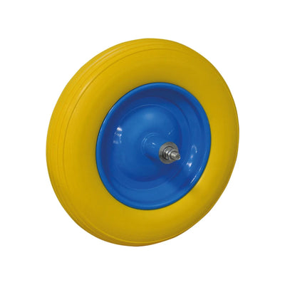 Ruota poliuretanica piena con cuscinetto per carriola industriale