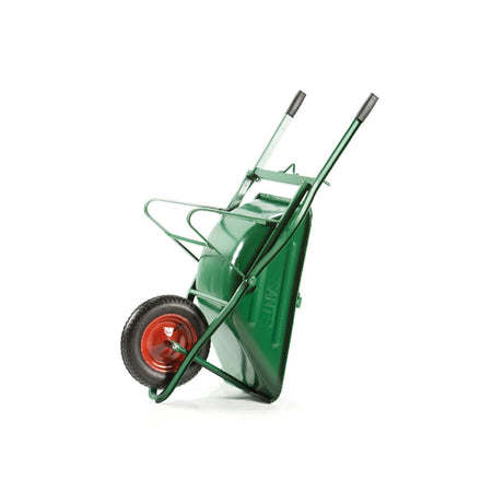 Carriola tubolare "Leggera" con vasca verniciata e ruota pneumatica 75 lt