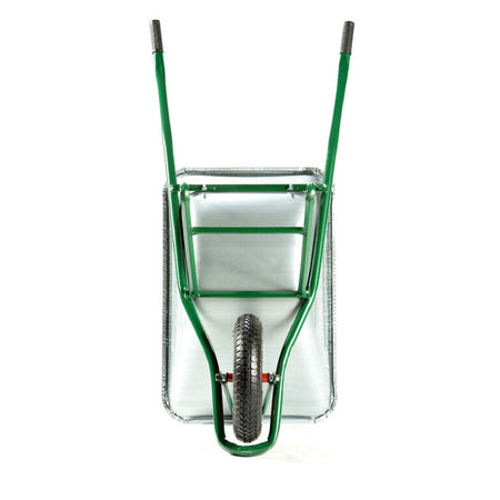 Carriola tubolare "Smontata" con vasca zincata e ruota pneumatica 75 lt