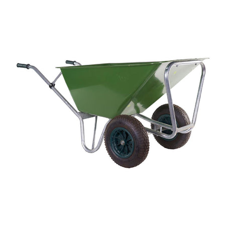 Carriola "Wilby" con telaio tubolare zincato e vasca in pvc 160 lt a due ruote