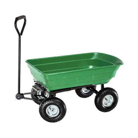 Carrellino da giardino ribaltabile "Tippy" con vasca da 75 lt e telaio in metallo