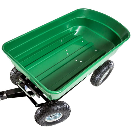 Carrellino da giardino ribaltabile "Tippy" con vasca da 75 lt e telaio in metallo