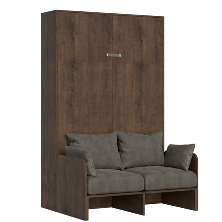 Letto "Palermo" matrimoniale a scomparsa con divano, in legno, con apertura verticale, per camera da letto