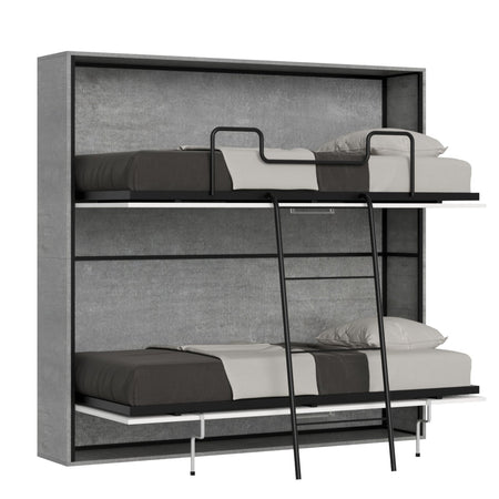 Letto "Firenze" doppio a scomparsa, in legno, con apertura orizzontale, per camera da letto