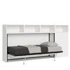Letto Venezia singolo a scomparsa con scompartimenti, in legno, con apertura orizzontale, per camera da letto