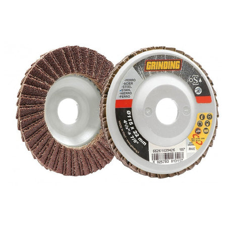 Disco lamellare con supporto in nylon abrasivo per ferro, legno e plastica