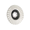 Disco lamellare Platinum Polish abrasivo per ferro e acciaio inox con supporto in feltro