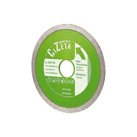 Disco diamantato per gres porcellanato e marmo con corona continua liscia